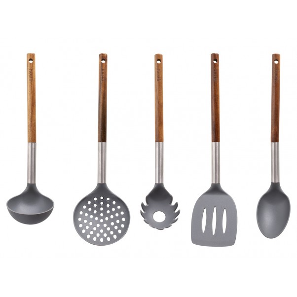 5 piece set of nylon kitchen utensils