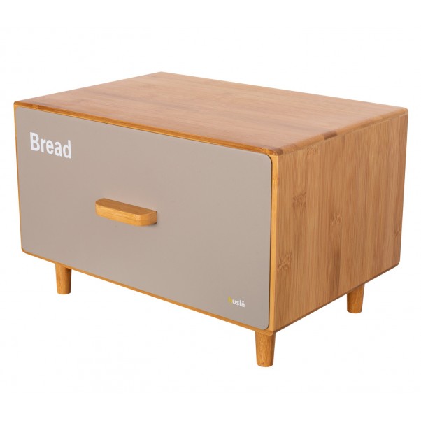 SCANDIC bread box made of bamboo with...