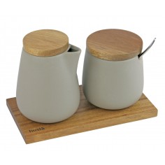 Sugar box and creamer set